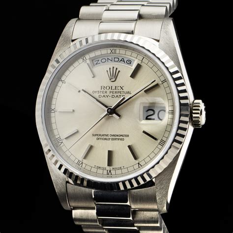 rolex day date vintage stainless steel|Rolex Day-Date 41.